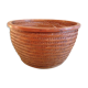 Braided wicker pot cover, vintage 60s/70s