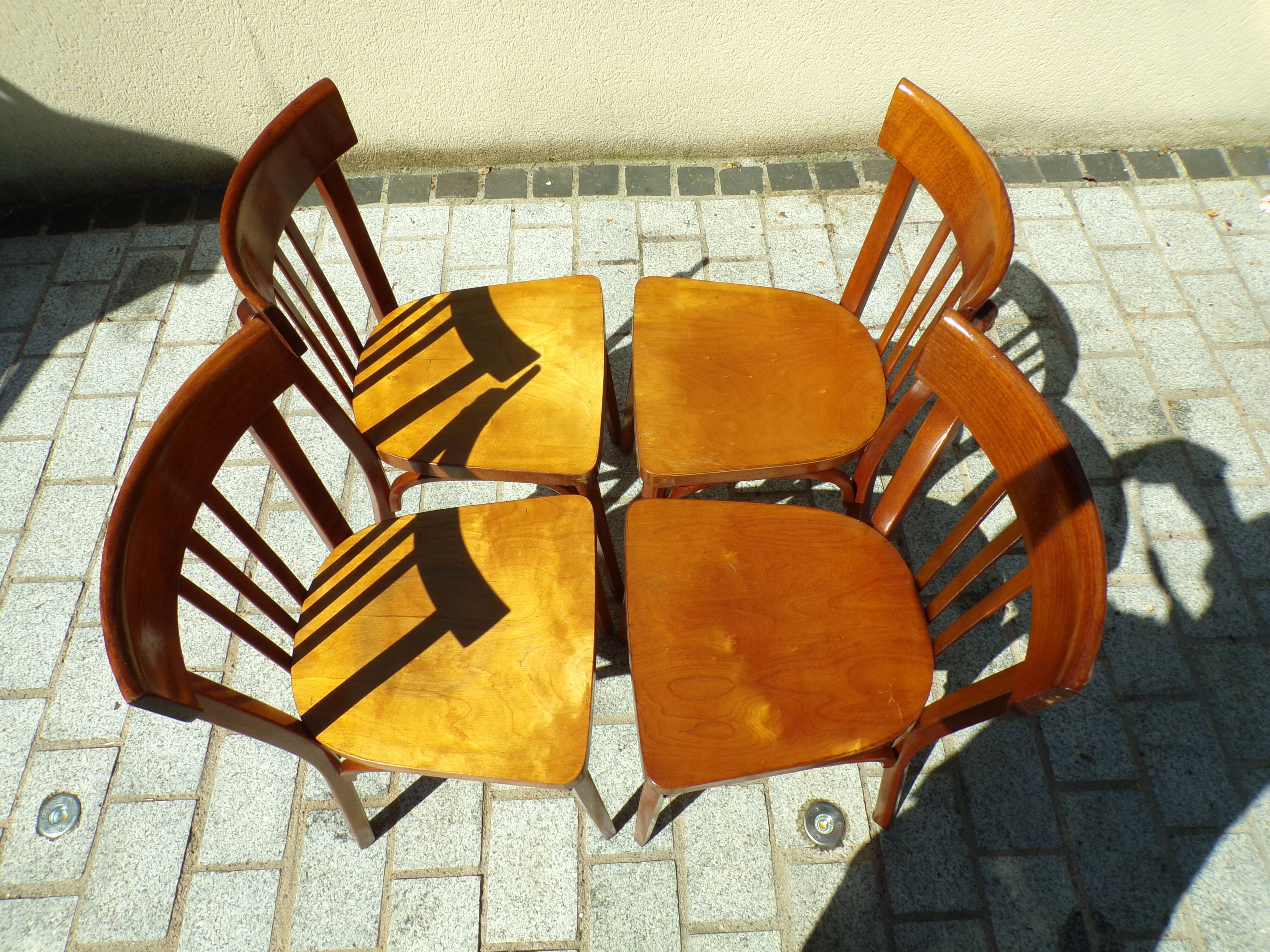 Set of 4 Baumann bistro chairs