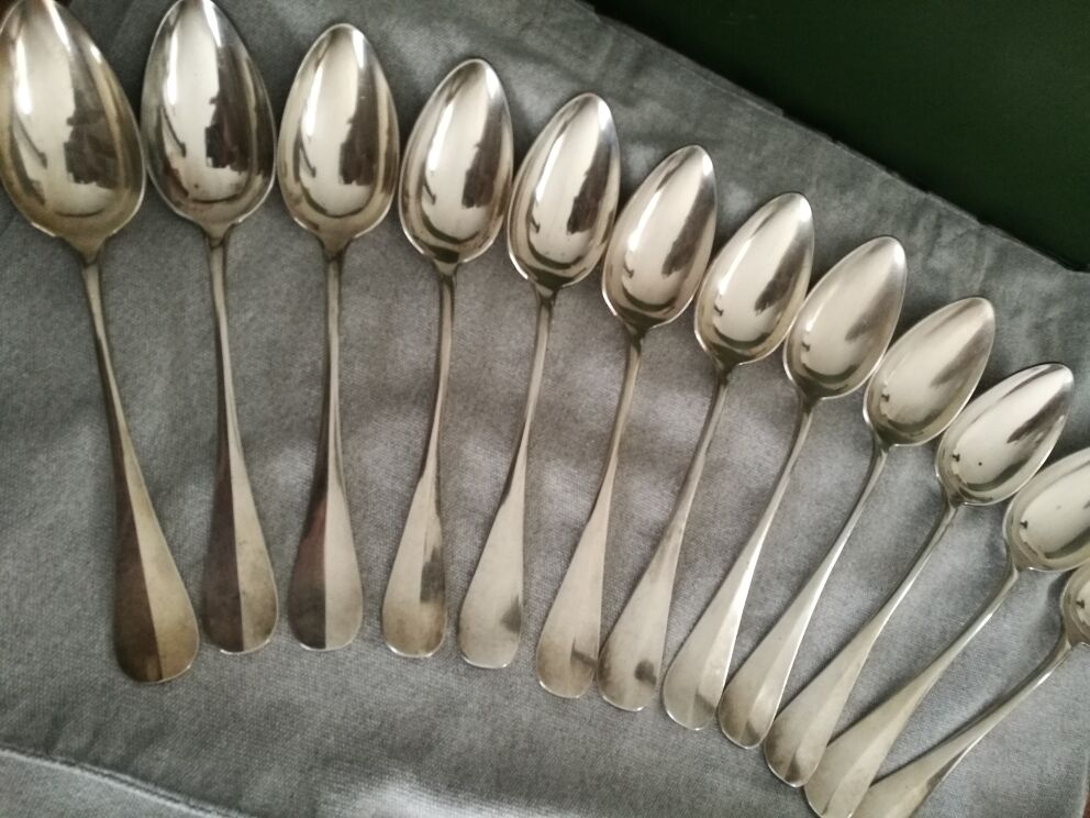 Set of christofle spoons and forks