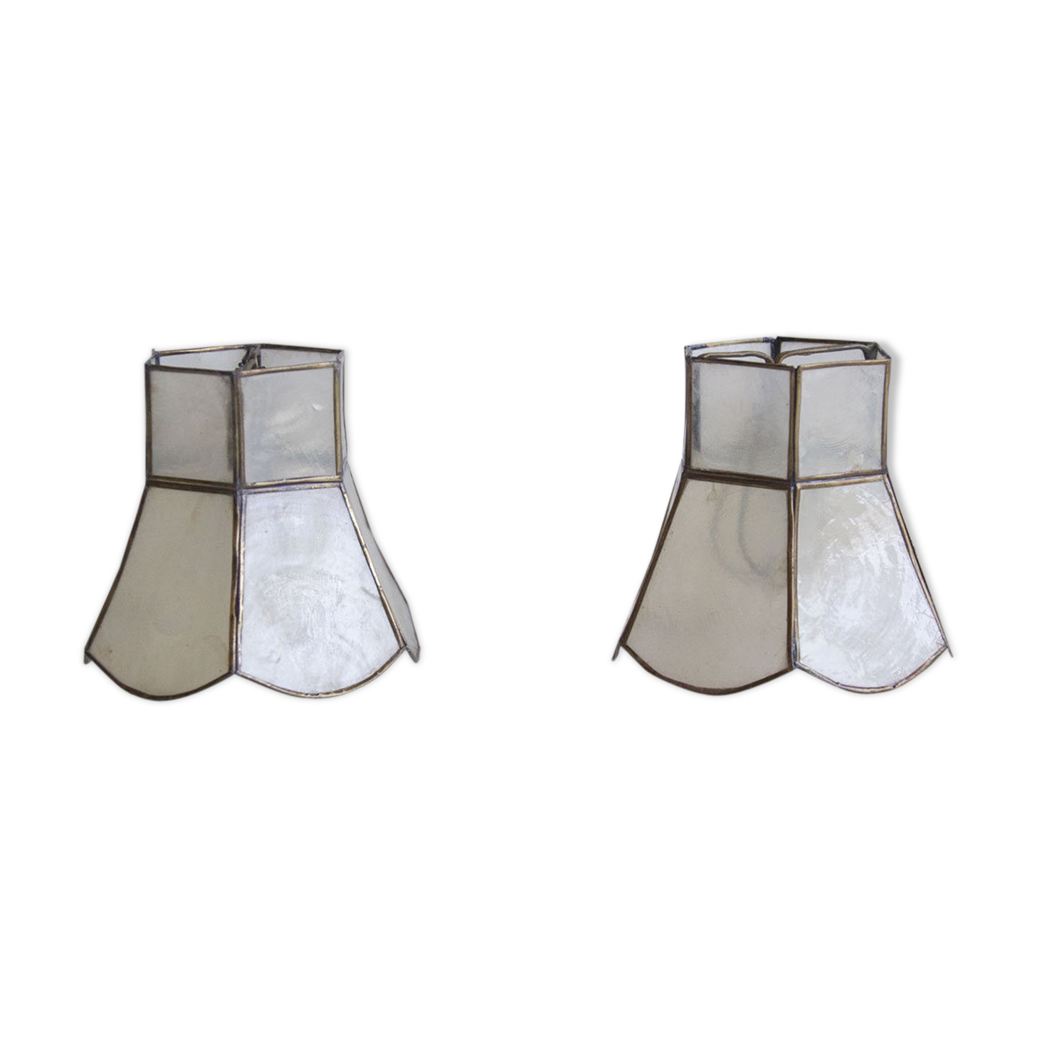 Lot of 2 lampshade in mother-of-pearl