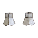 Lot of 2 lampshade in mother-of-pearl
