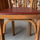 4 Baumann bistro chairs sitting imitation leather 2 red and 2 burgundy