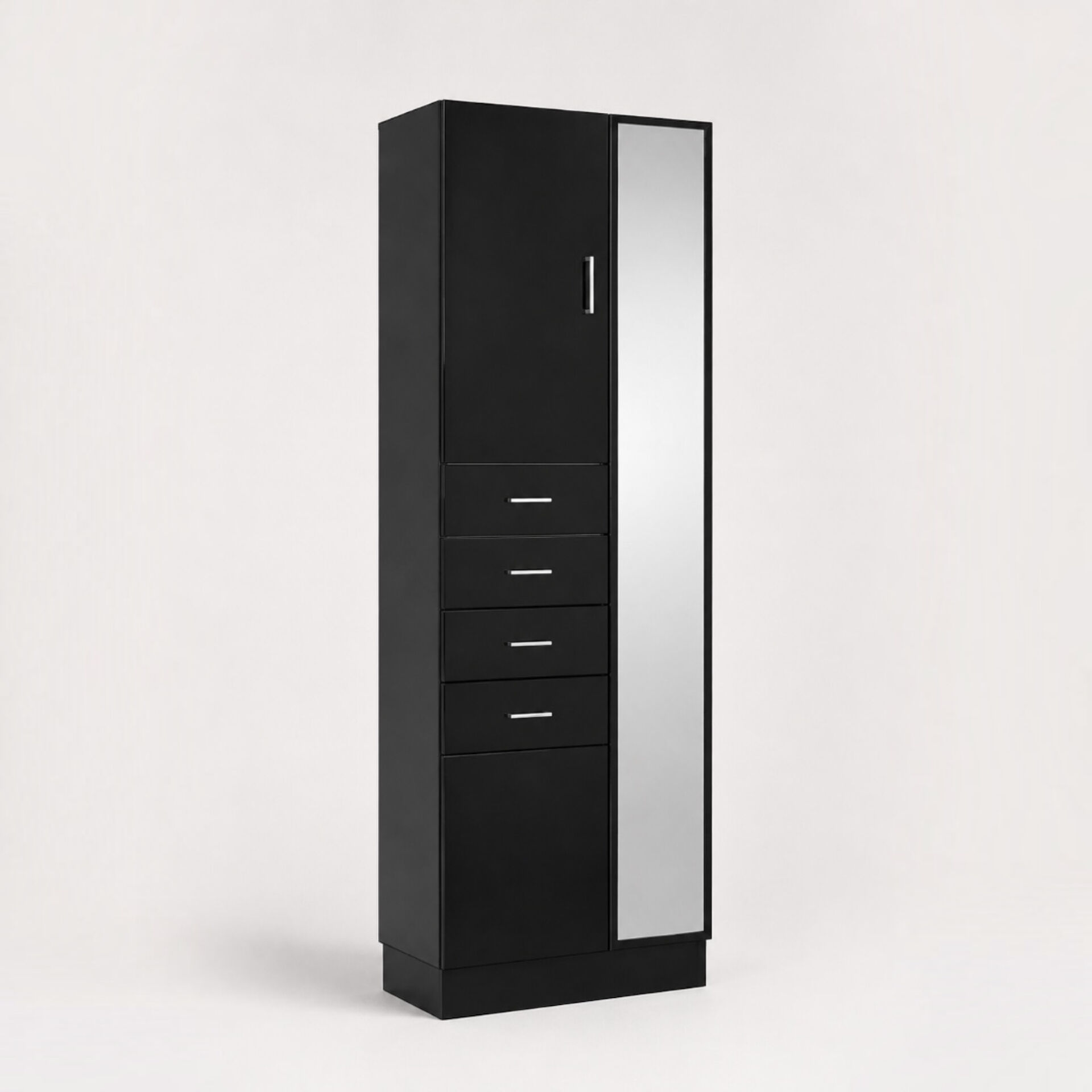 Satin black vintage wardrobe 1970