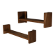 Beautiful oak wood Giuseppe Rivadossi shelves, Italy 1970s
