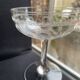6 Champagne glasses – Saint Louis Christmas service rock crystal engraving 3540