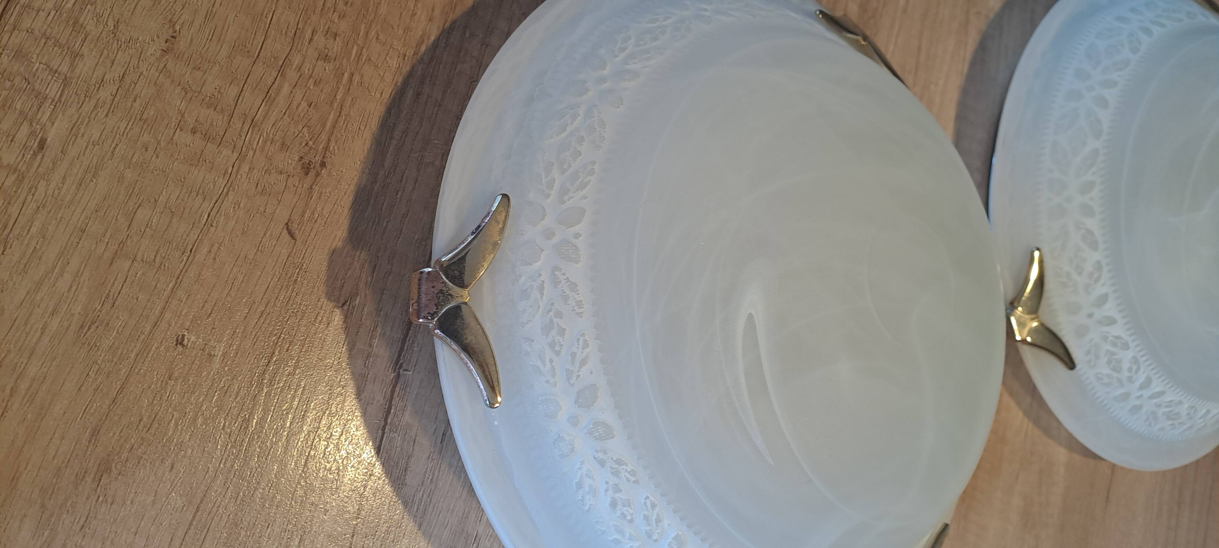 Set of 2 vintage wall/ceiling lights