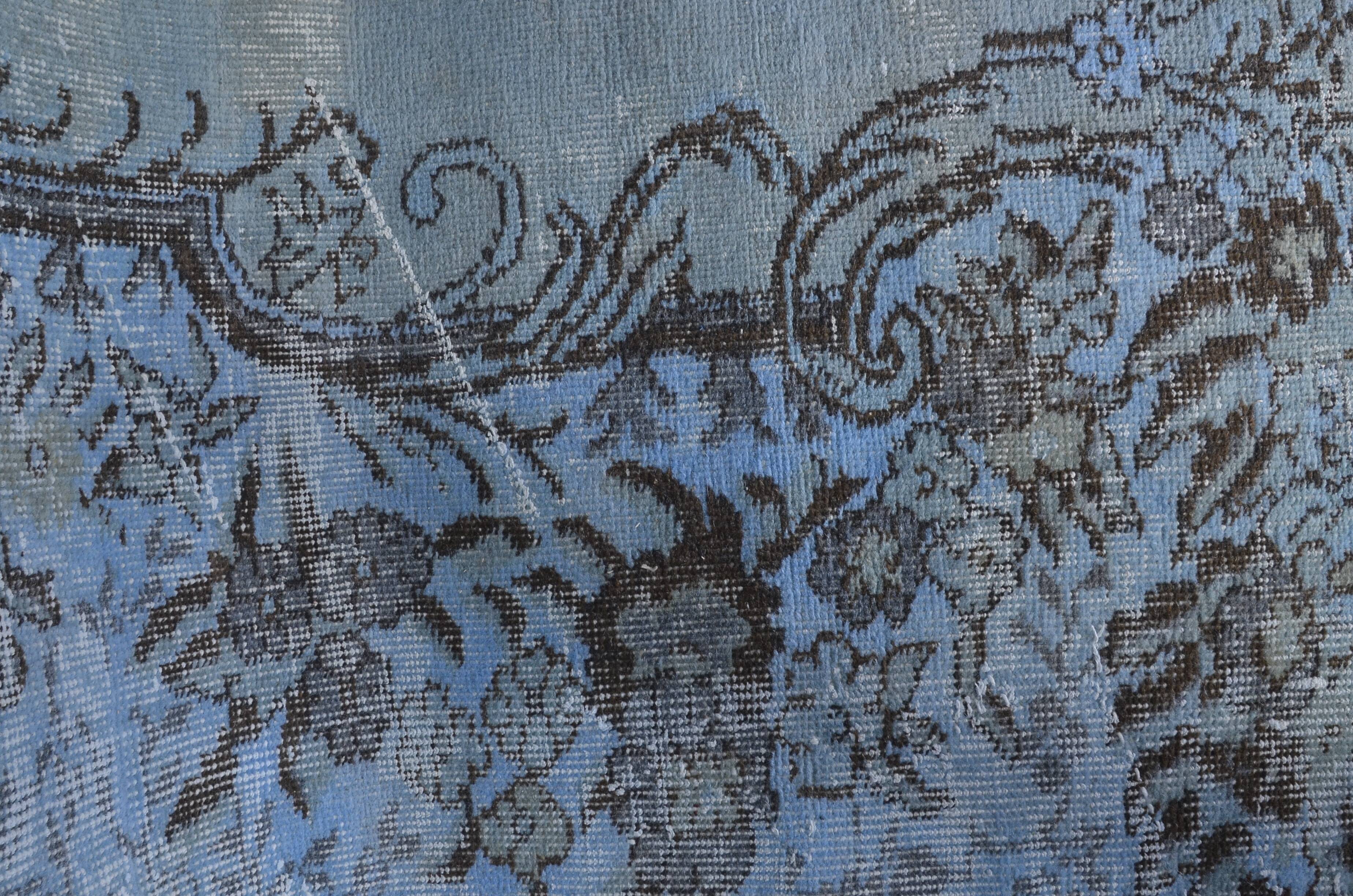 Blue Vintage Oushak Carpet sku 1922