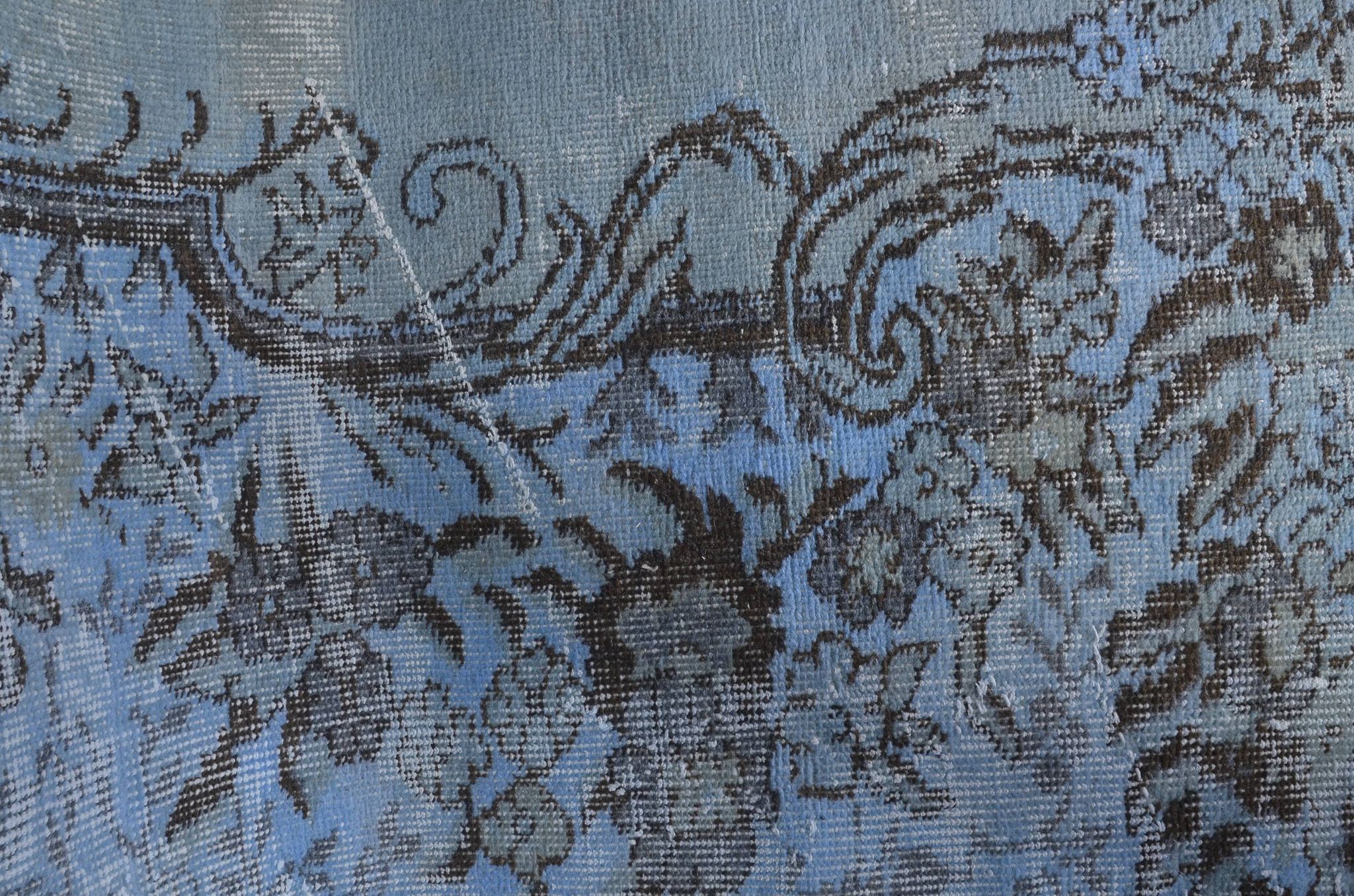 Blue Vintage Oushak Carpet sku 1922
