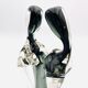 Vase Sculpture Murano Formia The Lovers Sommerso Smoke Green 33cm