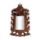 Miroir bois sculpté 34 x 20 cm