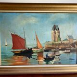 Tableau ancien Marine signée années 50/60