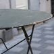 Folding wrought iron garden table