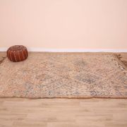 Peach Vintage Moroccan Wool Rug 188 x 317 cm , Berber Rug Handmade, Unique