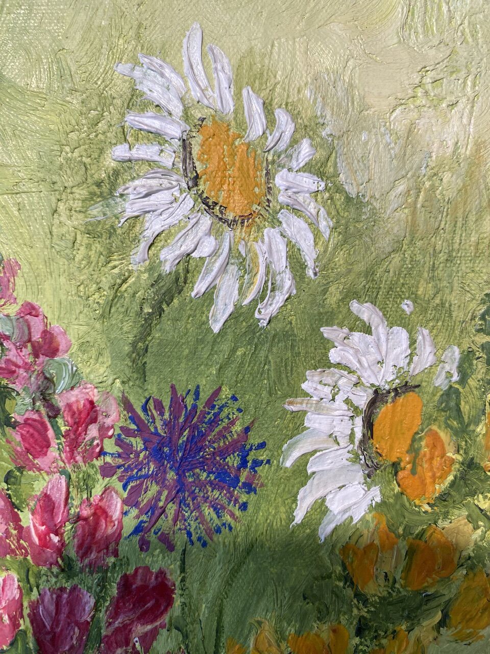 Still life with spring flowers, signed Jafé and dated on the back 1969