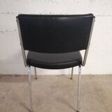 Vintage chrome and skai chair