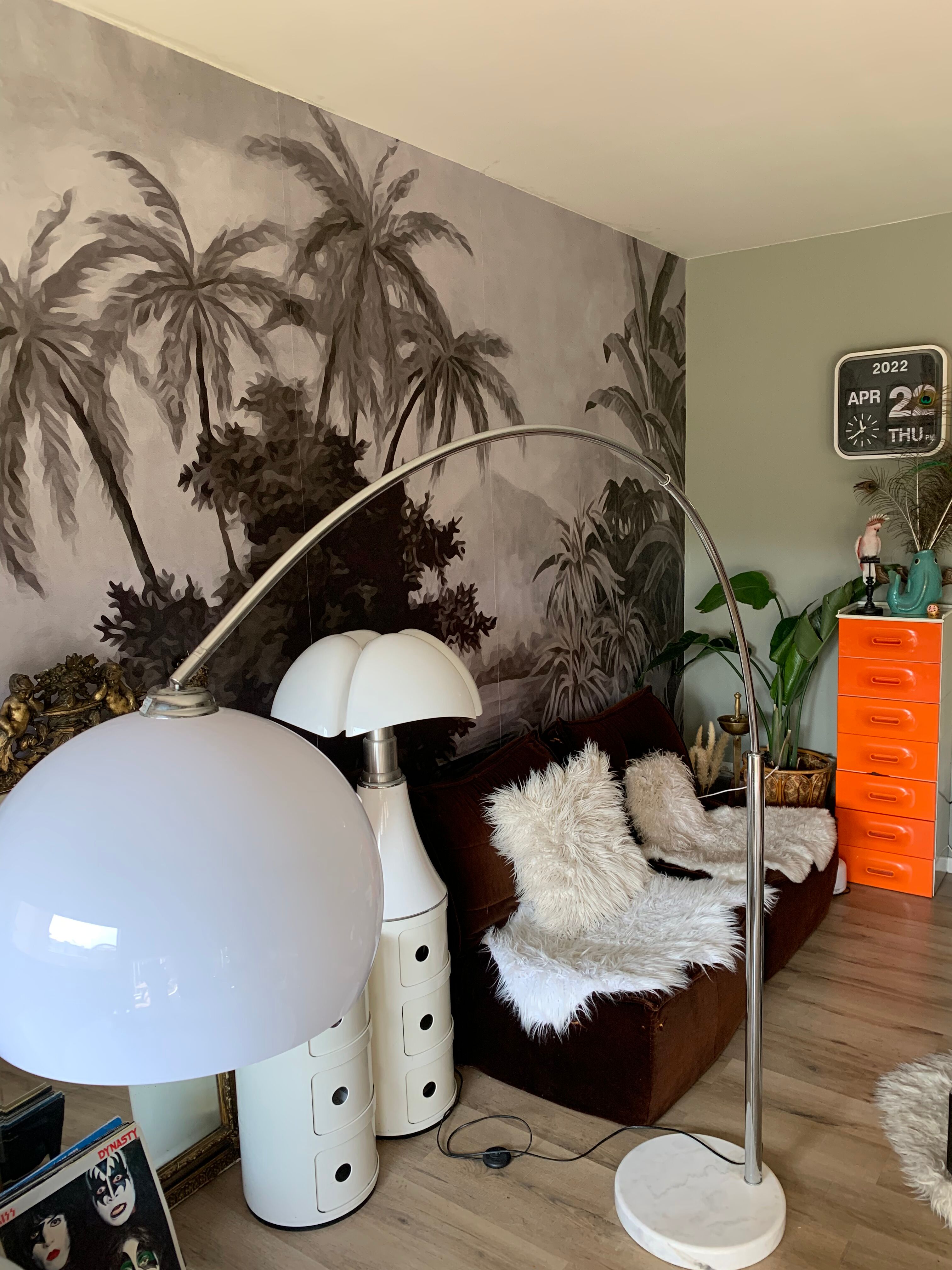 Floor lamp arch foot marble