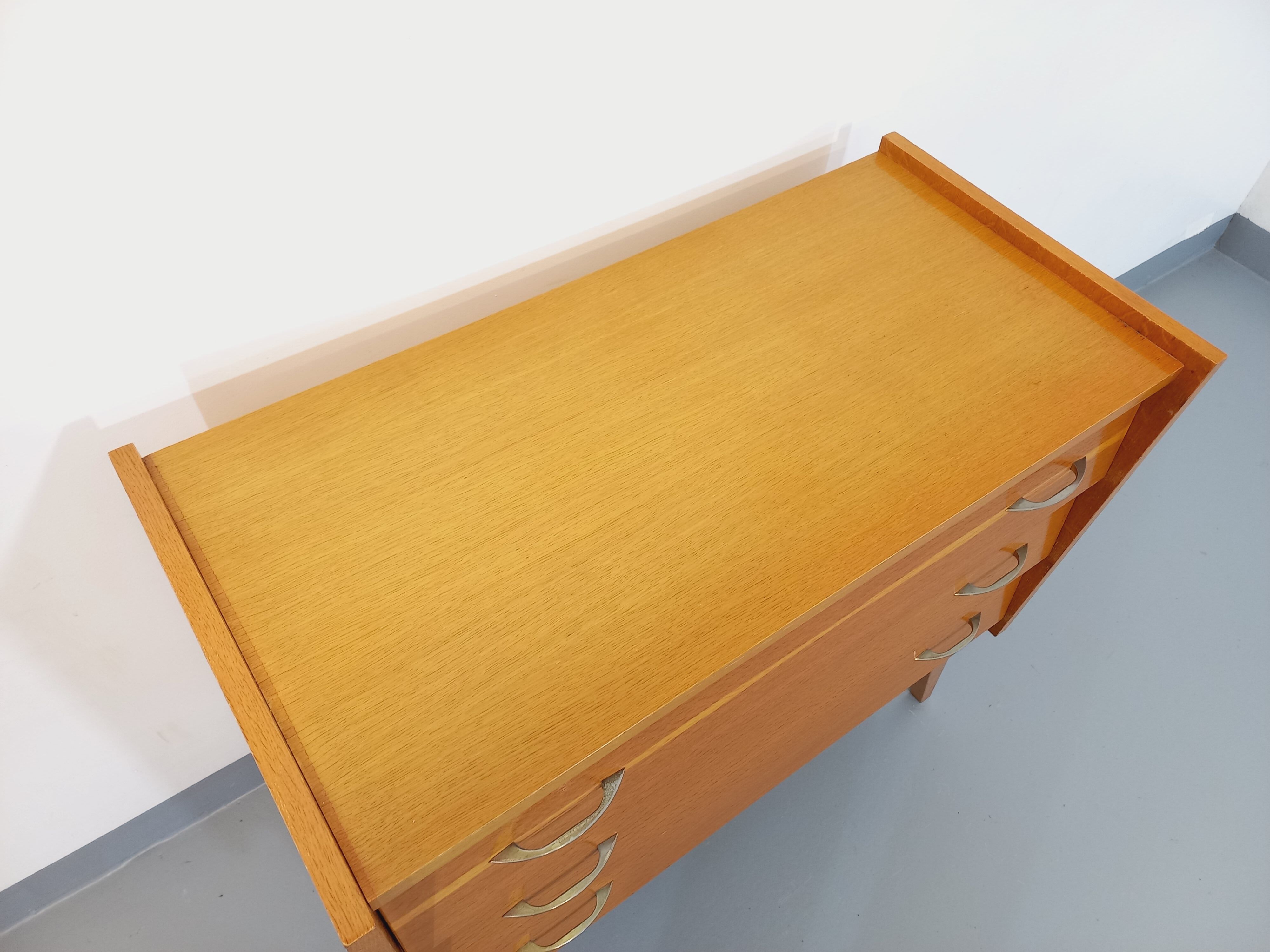 Vintage wooden chest of drawers from the 50s 60s