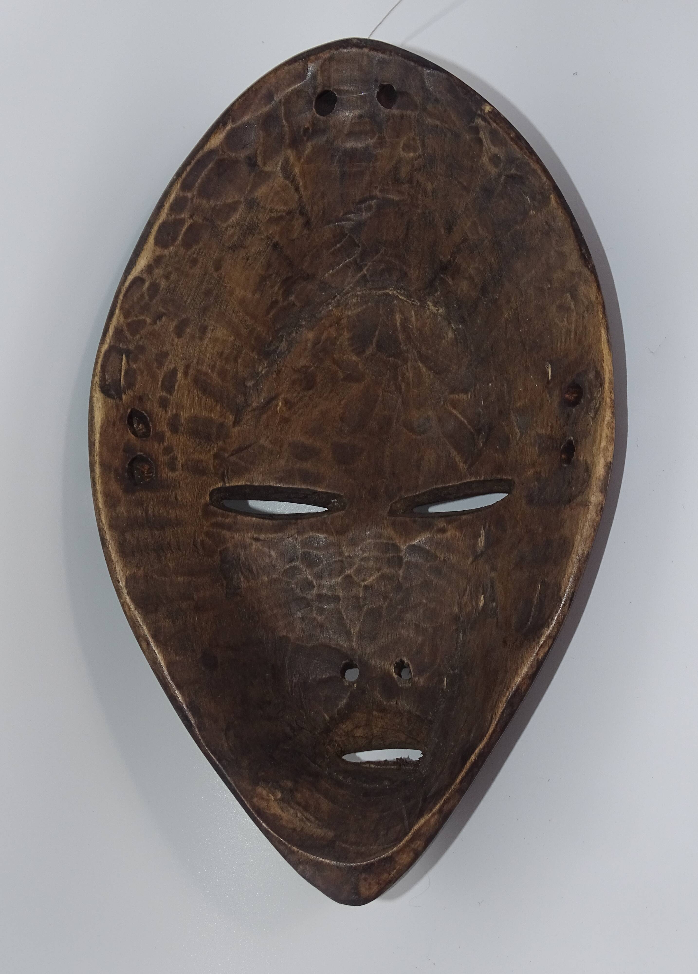 Dan Mask - Black Patina Wood - Ivory Coast, Jean Redor Collection