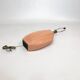 1980s salmon pink ceramic table lamp art deco pastel midcentury golden girls