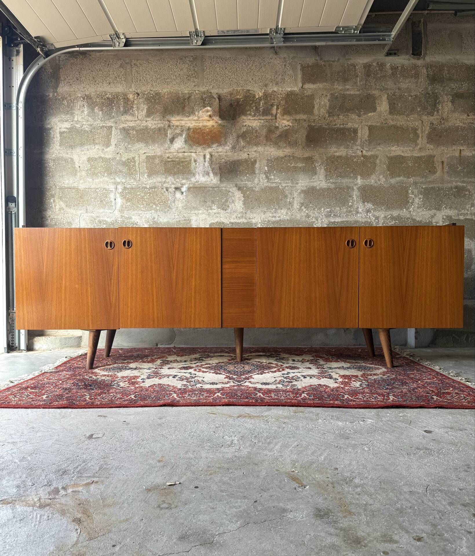 Vintage Scandinavian teak sideboard, 1970.