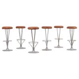 Set of 6 Piet Hein bar stools for Fritz Hansen, Denmark, 1990s