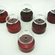 6 ruby red champagne glasses, Cavalier Luminarc France 70