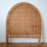 Rattan and wicker headboard