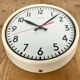 Vintage Beige School Wall Clock from Van Doorn, 1960s