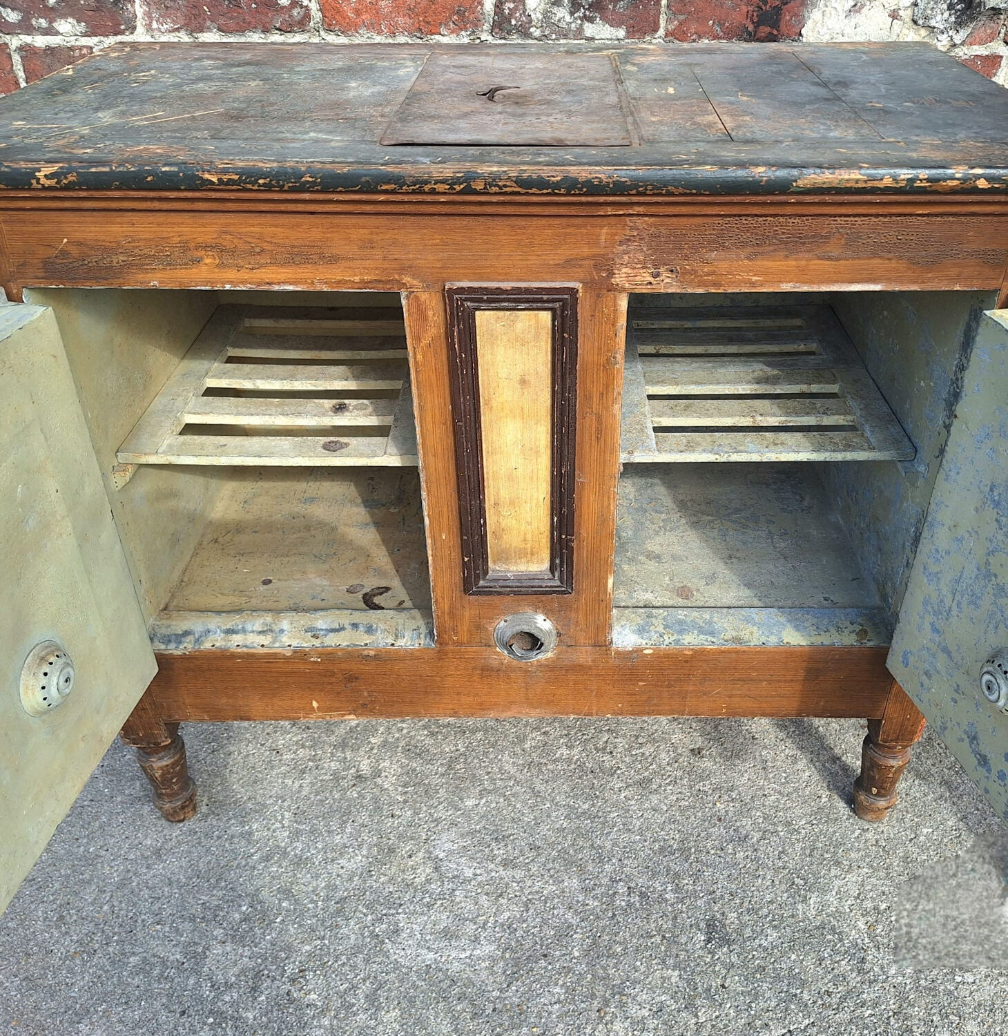Antique farmhouse refrigerator, pantry