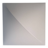 Square wall light with white fabric diffuser, Italy 70s