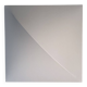 Square wall light with white fabric diffuser, Italy 70s