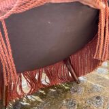 Toad style armchair in pink velvet