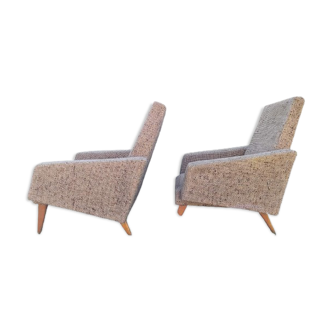 Set of 2 armchairs 60s