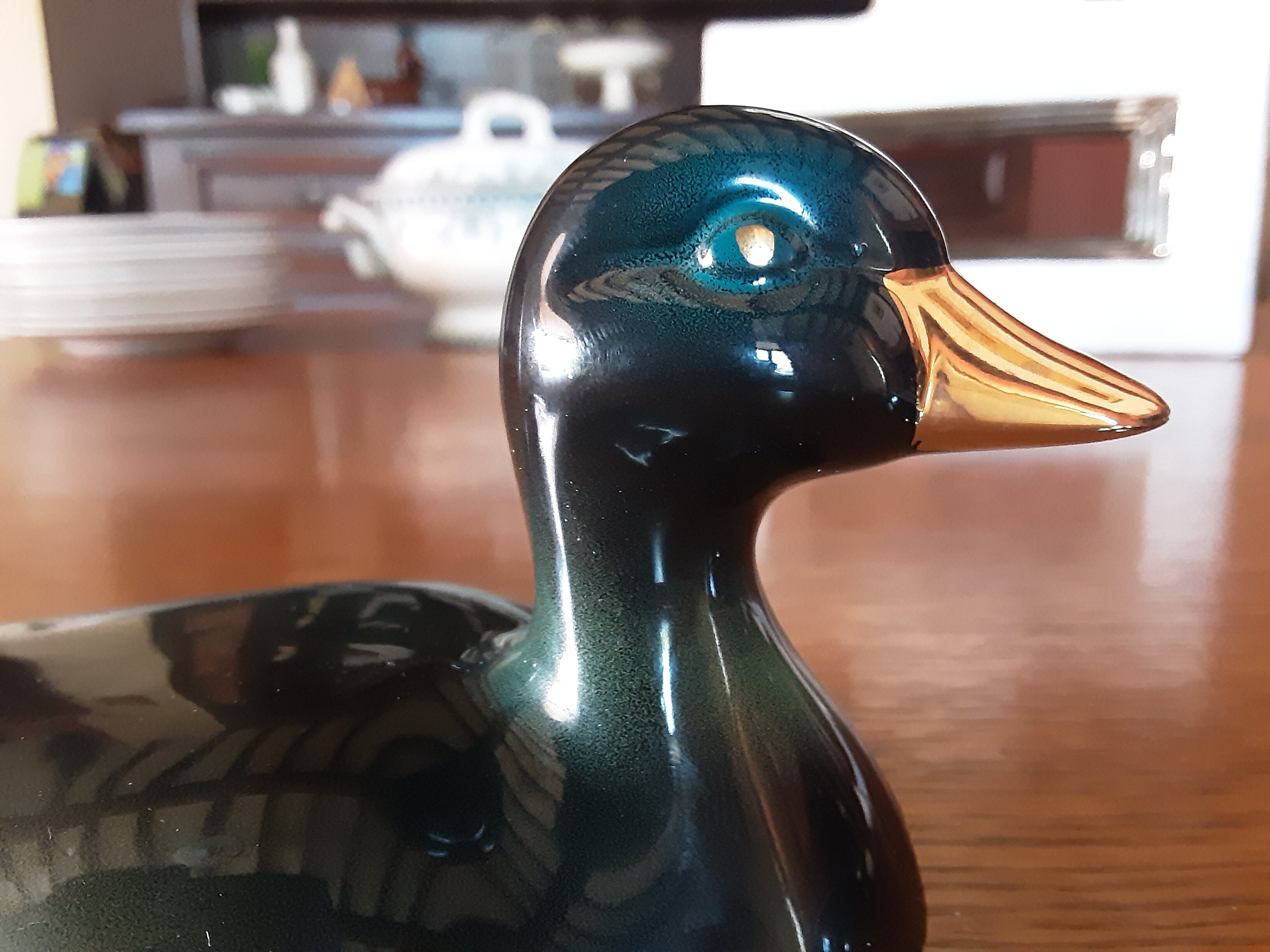 Boîte canard faïence Michel Caugant