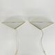 Set of Vintage Glass Wall Lamps with Gold Holder, 1970s