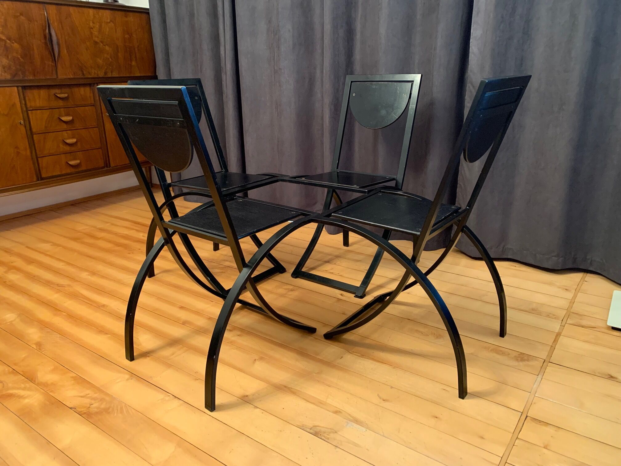 Set of four Sinus chairs by Karl Friedrich Förster, KFF, Germany, 1980s