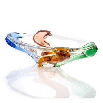 Vintage Multicolor Glass Bowl by František Zemek from Rhapsody Collection