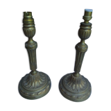 2 feet of lamp in fine bronze 19 th