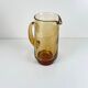 Amber blown glass jug/pitcher