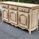 Renovated sideboard in solid oak from the 19th century, 190cm.