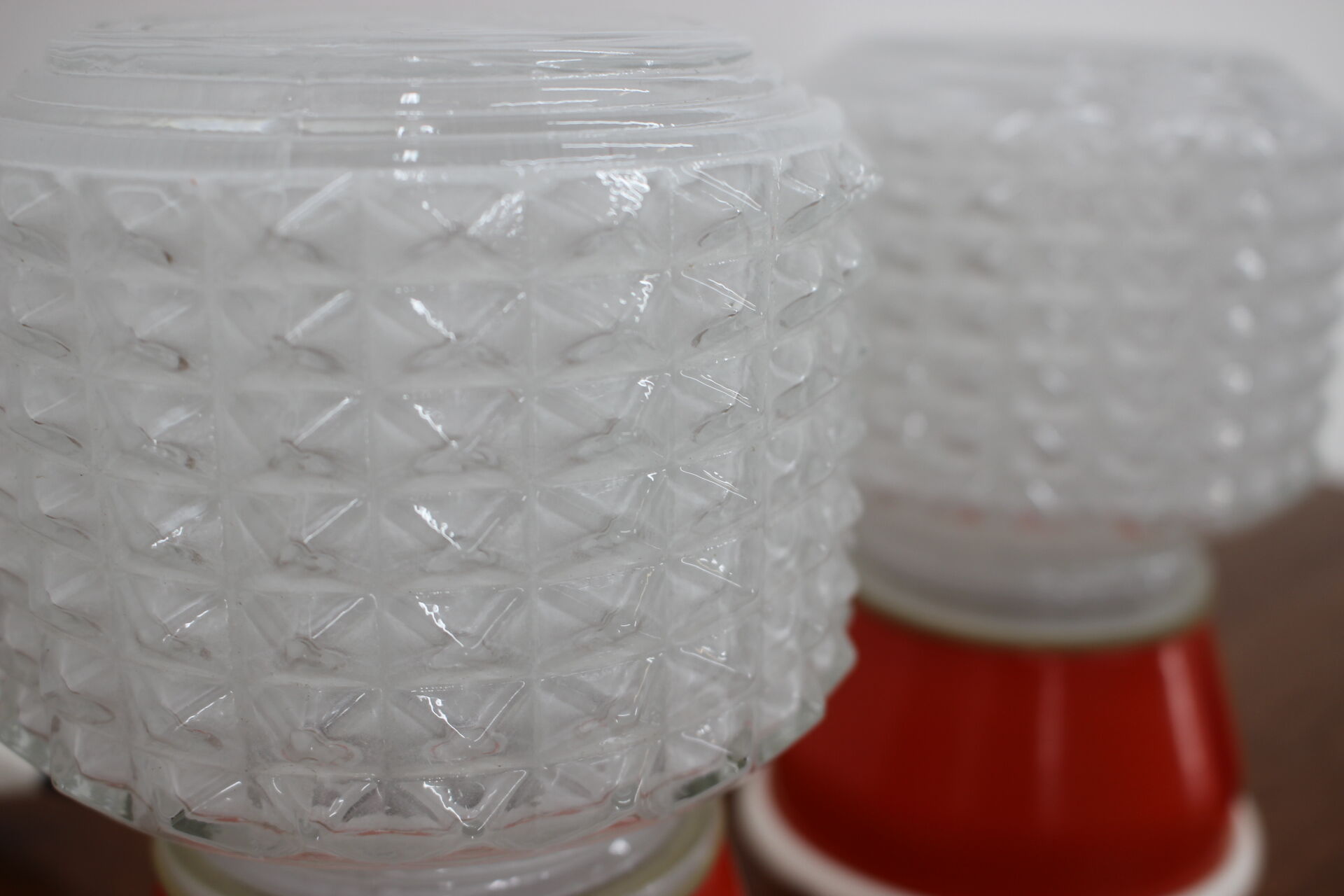 Pair of small table lamps, 1980