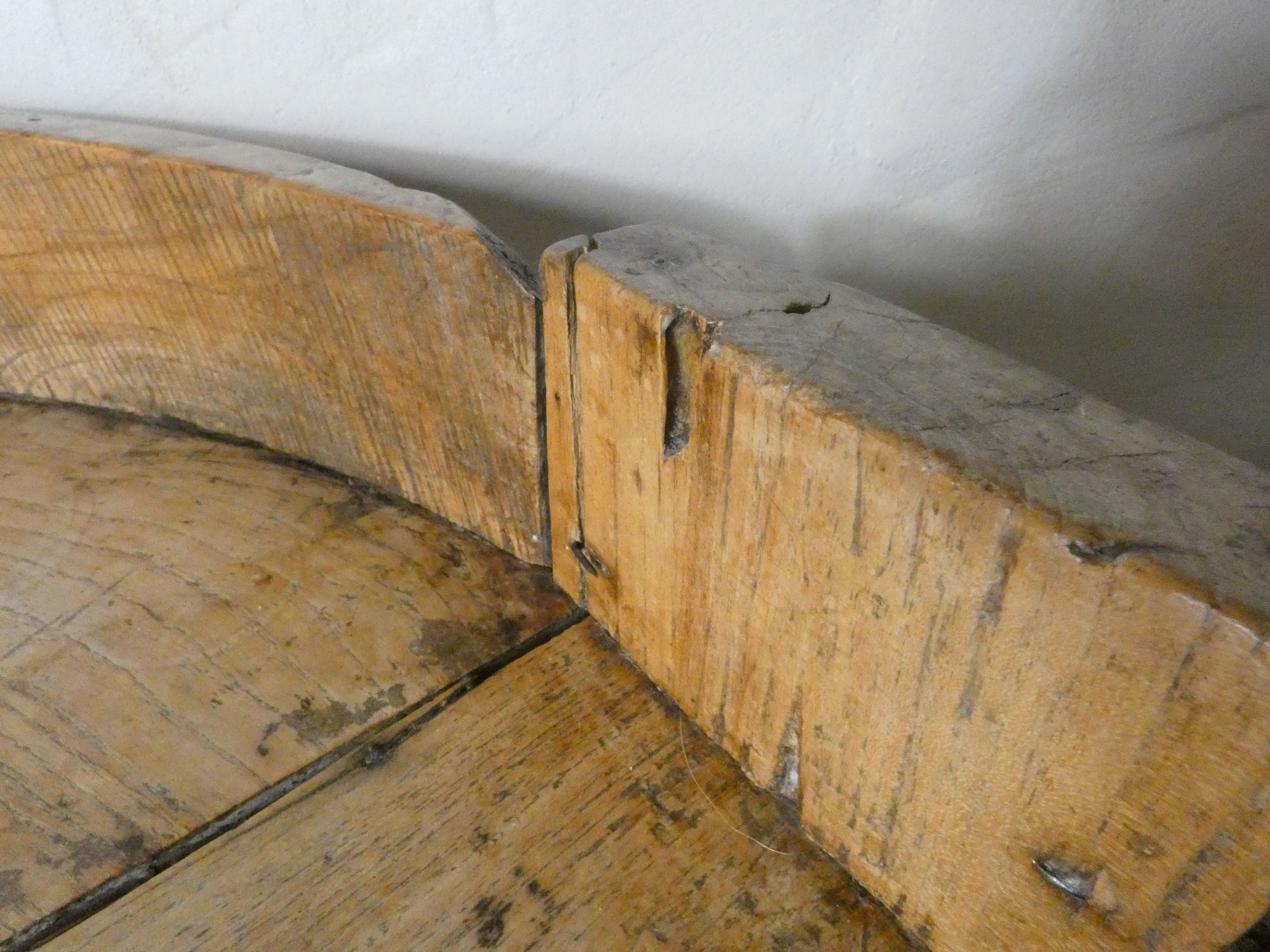 Indian coffee table chakki late 19th