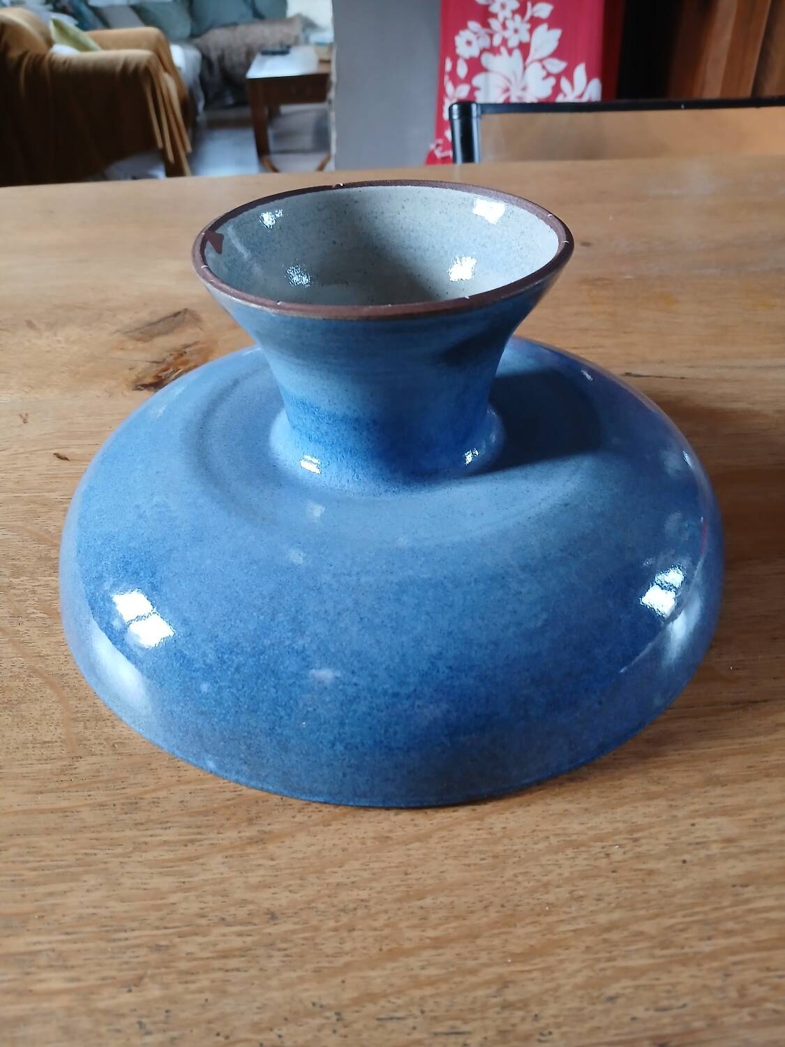 Compotier en poterie artisanale 