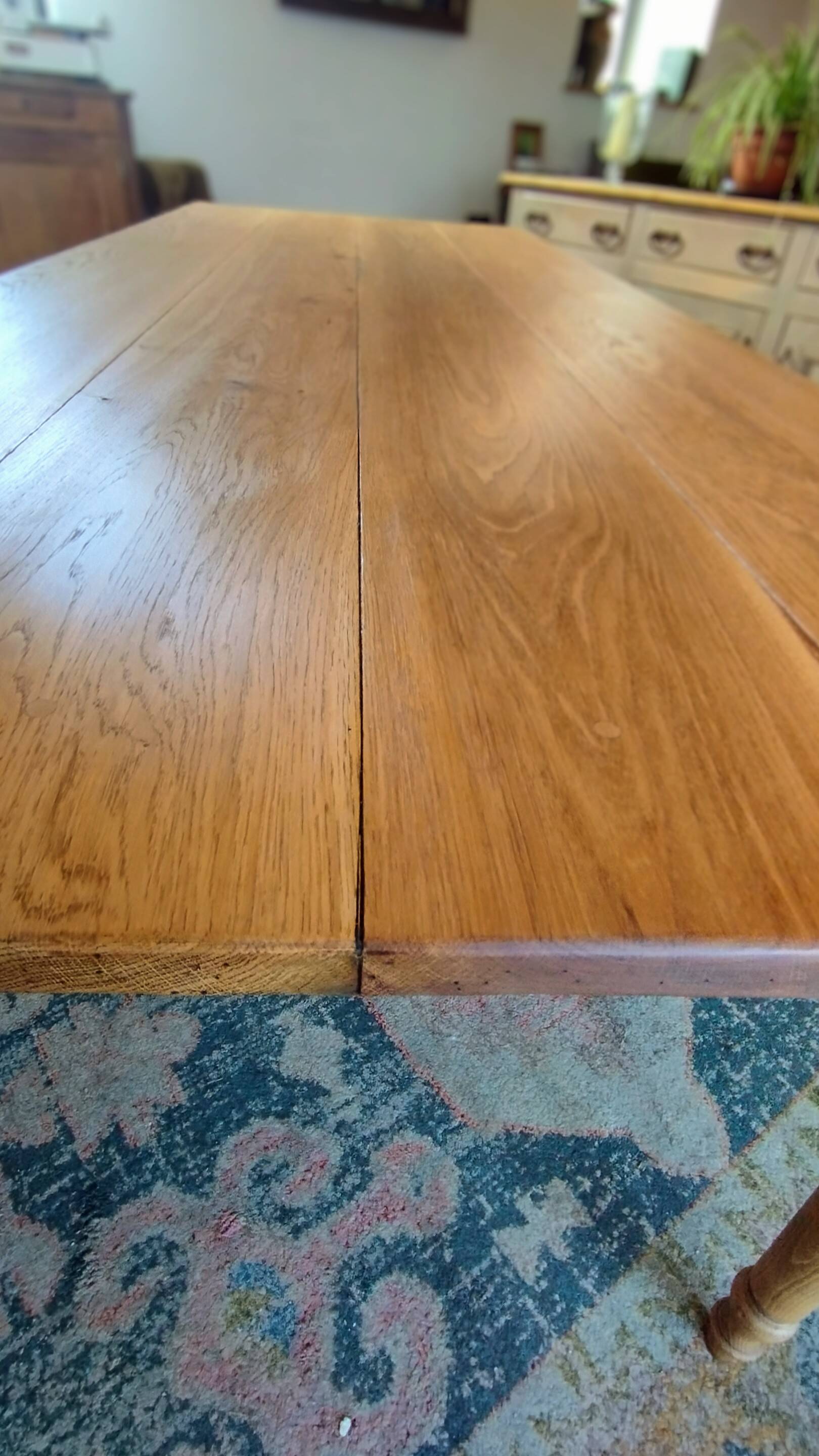 Solid oak farmhouse table