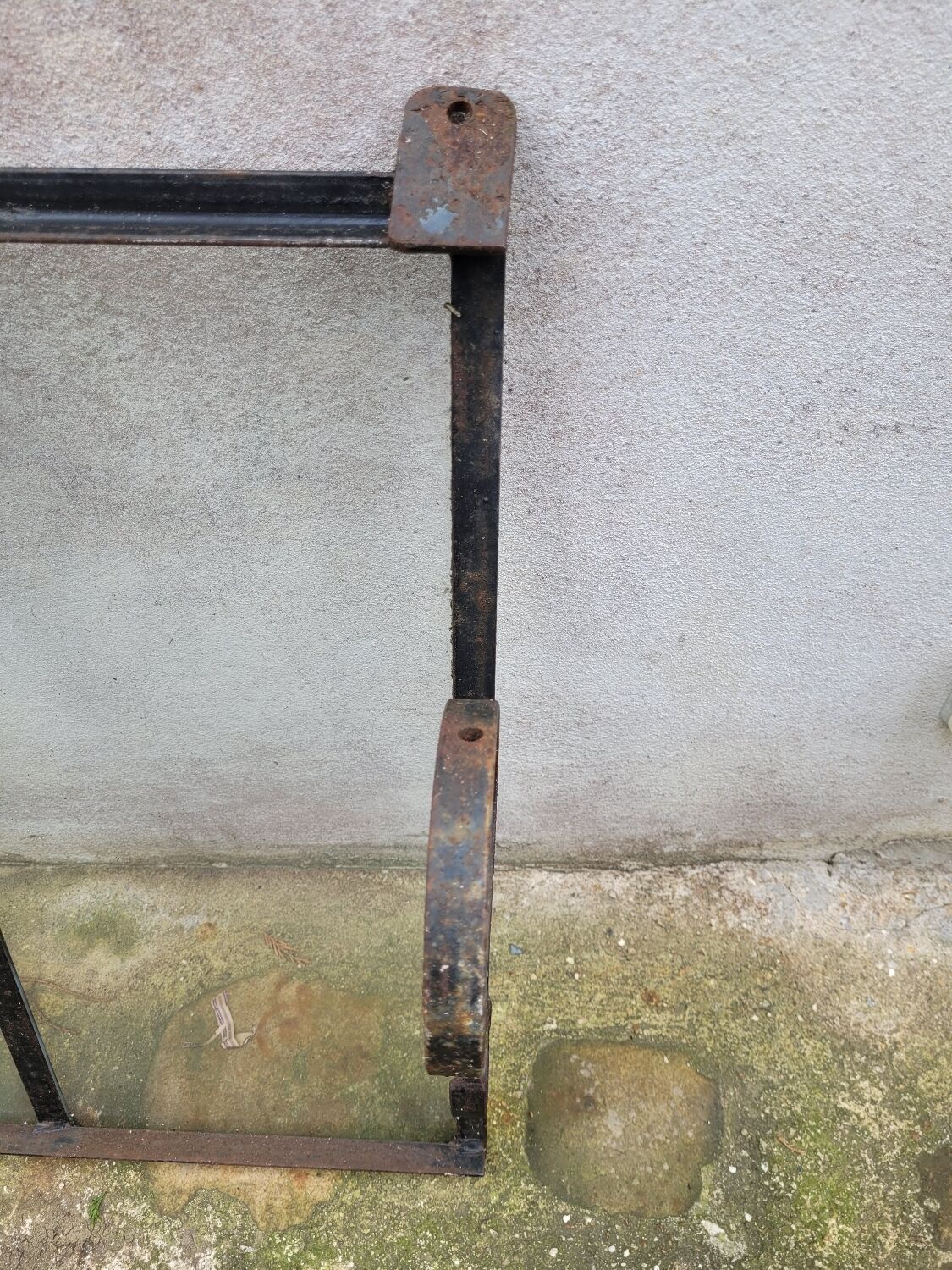 Old wrought iron marquee