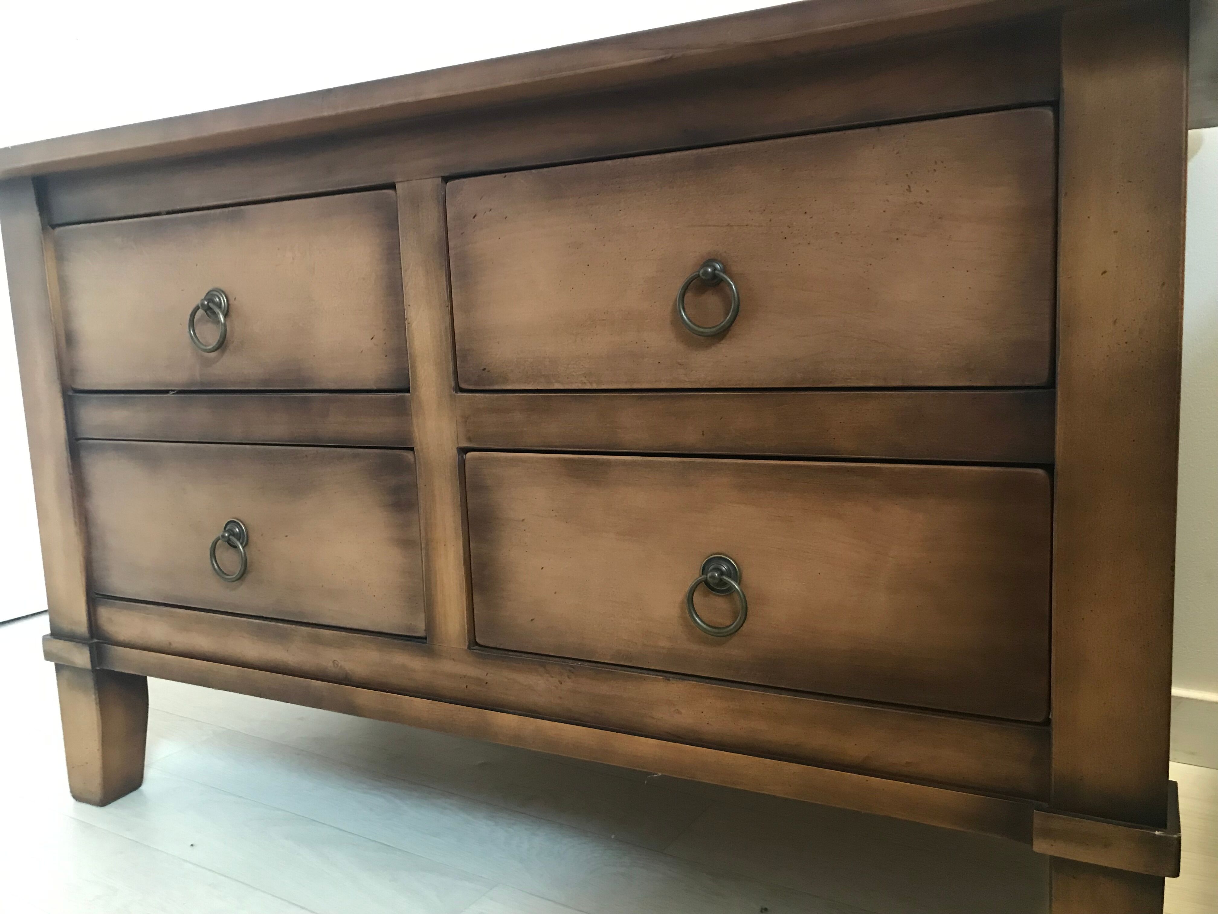Furniture with drawer signed by Louis Drimmer