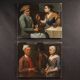 Antique Lombard painting from the 17th century, interior scene