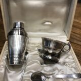 Coffret tasse et poudreuse vintage