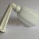 Art deco wall lamp, porcelain and opaline