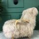 Fauteuil en peau de mouton